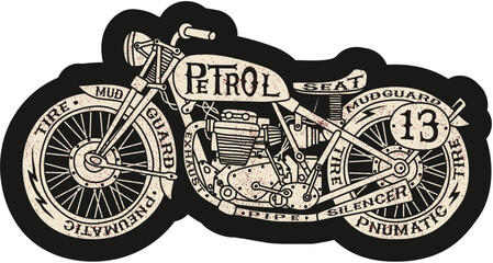 illustration of a motorcycle