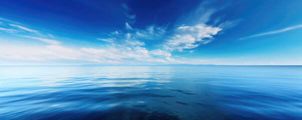 Obraz premium Panorama of sea waves against the cloudy sky