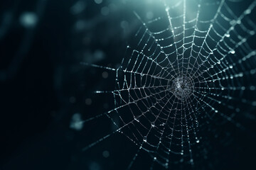 spider web and the movement of spider, cinematic, photorealistic created with Generative Ai