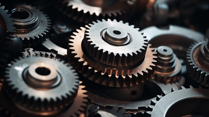 gear mechanism close up