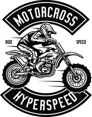 ride, motorcycle, emblem, vector logo 
