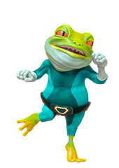 Obraz premium super frog is dancing