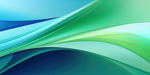 An abstract background with curves, blue and green colors