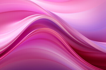 Colorful minimalistic geometric background smooth waves and color transitions in pink