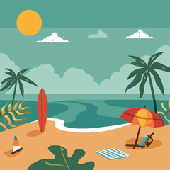 summer beach background