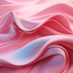 Obraz premium Colorful minimalistic geometric background smooth waves and color transitions in pink