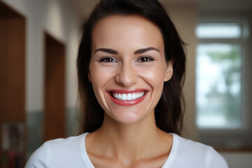 The journey from dull to dazzling with teeth whitening. Concept of smile rejuvenation. Generative Ai.