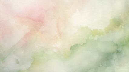 Watercolor Light Green and Pink Background – Abstract Art for Creative Projects, Web Design, and Relaxing Décor