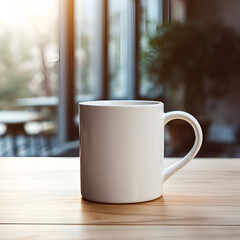 3d render of plain cup of coffee for mock up , ai generated 
