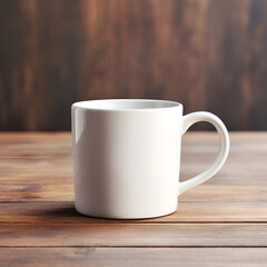 3d render of plain cup of coffee for mock up , ai generated 