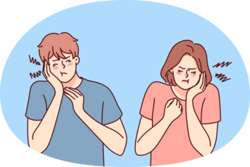 Unhealthy people suffer from toothache