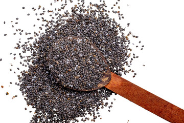Close up of Chia Seeds 