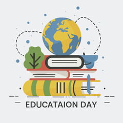 International education day and education vector design template