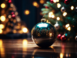 Christmas decorations, close-up