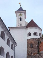 Fototapeta premium Clock tower of Palanok Castle