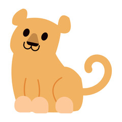 Isolated cute lioness character Vector