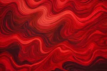 An image showcasing vibrant undulating patterns in shades of red. Generative AI