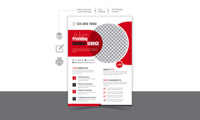  Corporate modern and Minimalist Business Flyer design Template 