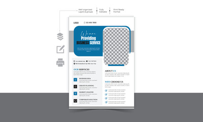 Corporate modern and Minimalist Business Flyer design Template 
