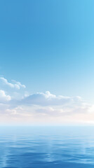 Fototapeta premium blue water skyline
