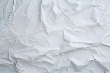 Obraz premium Crumpled white paper texture background generativ ai