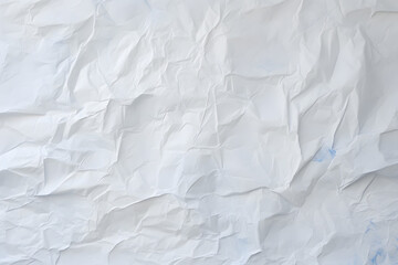 Obraz premium Crumpled white paper texture background generativ ai