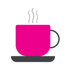Isolated colored office coffee icon Vector