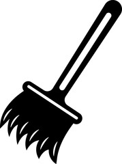 illustration of a paint brush on a transparent background