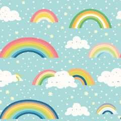 Spring Showers and Rainbows Patterns
