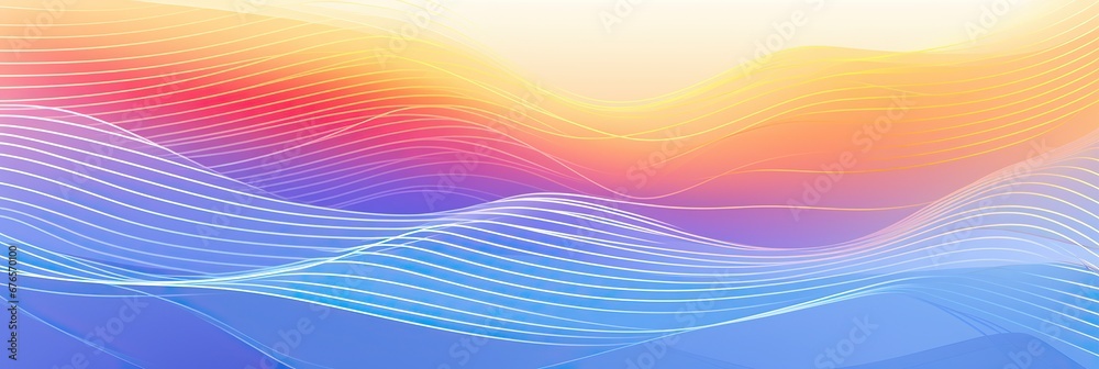 Poster abstract colorful wave background