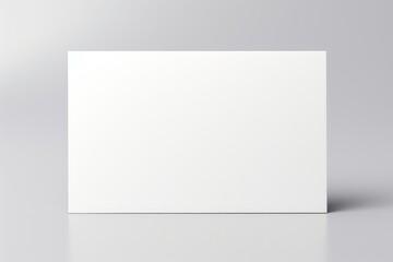 Blank white frame on white background