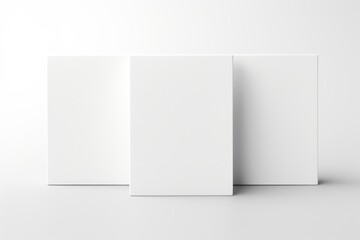 Minimalist White Wall Square Frames for marketing and advertising