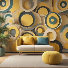 living room, for inspiration, for composing designer work, desktop background, video call background, commercial work and more.