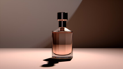 3d render of perfume bottle mock up, ai generated