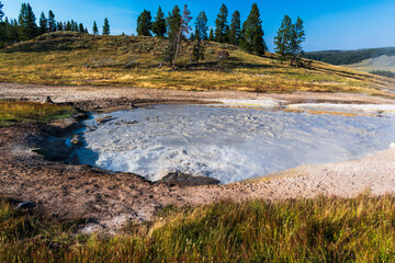 Churning Caldron, Thermal Pool in Yellowstone National Park