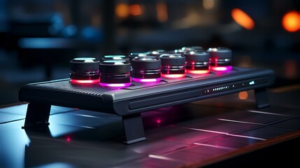 Dumbbells fitness mat workout in the gym