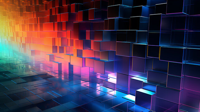 3d render of abstract background , ai generated 
