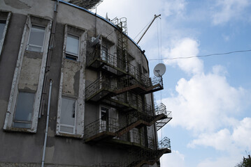 Large radio telescope, parabolic antenna
