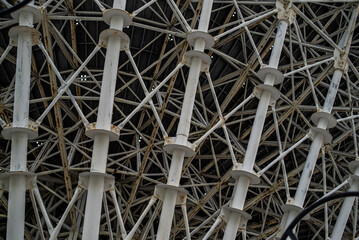Large radio telescope, parabolic antenna