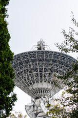 Large radio telescope, parabolic antenna