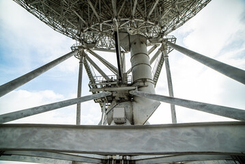 Large radio telescope, parabolic antenna