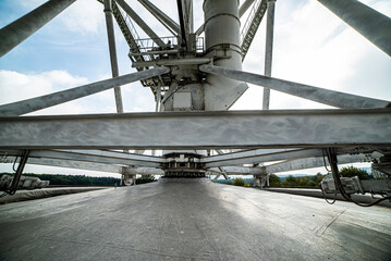 Large radio telescope, parabolic antenna