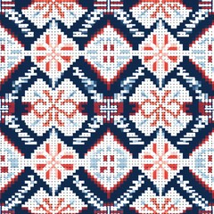Scandinavian Cross-Stitch Motifs Pattern