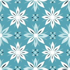 Scandinavian Snowflake Elegance Pattern