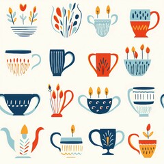 Scandinavian Tableware Pattern