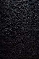 An Abstract textured embossed dark pattern. Wavy pattern with black colors