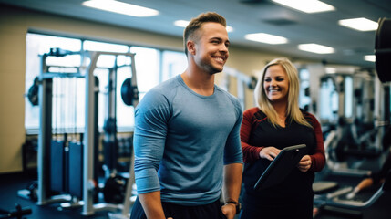 Sports instructor teaching his students