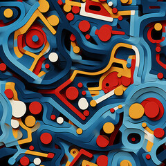 Shapes and colors: modernizing abstract art