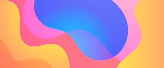 Colorful colourful vector simple background with abstract shapes