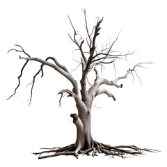 Dead Tree Isolated on Transparent Background